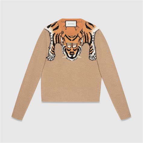 gucci lion face sweather|gucci tiger for sale.